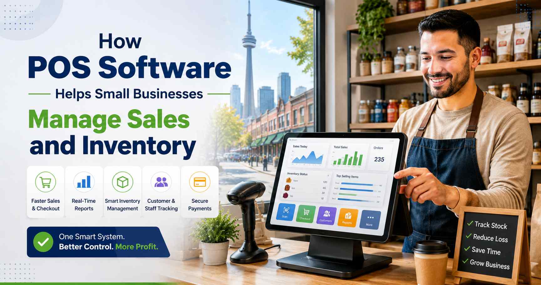 How POS Software Helps Small Businesses in Toronto Manage Sales & Inventory